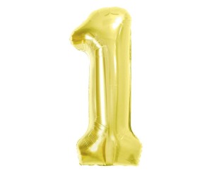 BALON FOLIOWY B&C 1 LIGHT GOLD 85CM