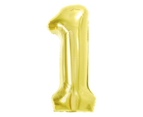 Balon foliowy B&C 1 Light gold 85cm