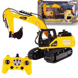 KOPARKA R/C NA PILOTA Z FUNKCJĄ PARY I DŹWIĘKIEM