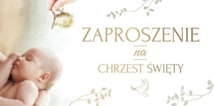 ZAPROSZENIE NA CHRZEST Z115 (5SZT)