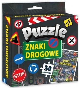PUZZLE ZNAKI DROGOWE, KANGUR