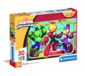 PUZZLE 30 SUPER KOLOR IRON MAN AND HIS AWESOME