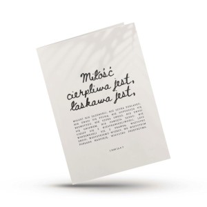 KARTKA SKŁADANA - HYMN O MILOŚCI