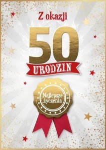 KARNET URODZINY 50