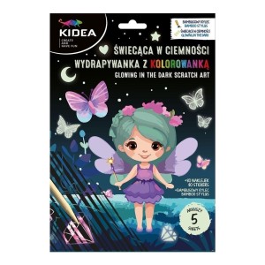 WYDRAPYWANKA Z MALOWANKĄ ŚWIECĄCA MAGIC KIDEA