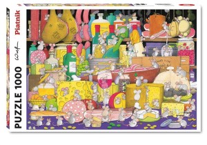 PUZZLE 1000 - MYSZY HARCUJĄ PIATNIK, PIATNIK