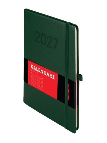 Kalendarz 2027 Memofix A5 TDW zielony