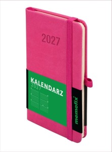 KALENDARZ 2027 MEMOFIX A6 TDW RÓŻOWY