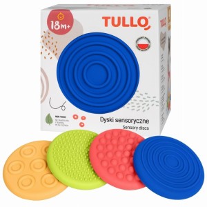 DYSKI SENSORYCZNE 20CM 4SZT, TULLO