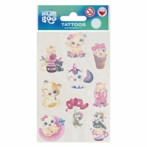 TATUAŻ KOTKI, STICKER BOO