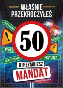 KARNET URODZINY 50