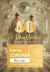 KARNET URODZINY 50