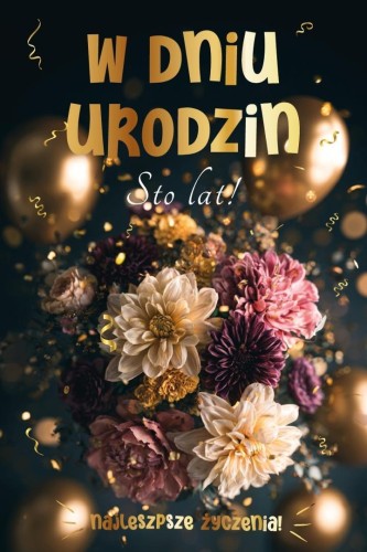 Karnet Urodziny grający