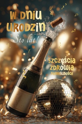 Karnet Urodziny grający