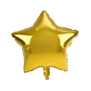 BALON FOLIOWY GWIAZDA ZŁOTY
