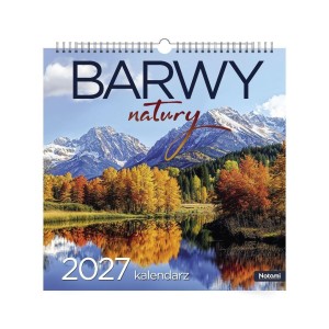 KALENDARZ 2027 33X33CM ŚCIENNY BARWY NATURY