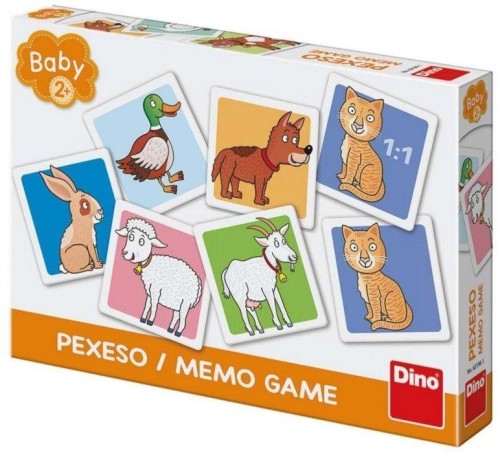 Gra pamięciowa baby memory Zwierzątka, Dino Toys