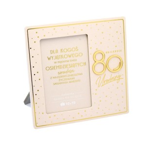 RAMKA MOMENTS URODZINY 80 ELITE, KUKARTKA