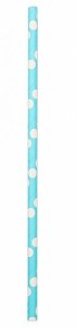 SŁOMKI NIEBIESKIE 19,5CM 12SZT PARTY GO