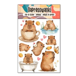 NAPRASOWANKI TERMO NAKLEJKI NA UBRANIA KAPIBARA