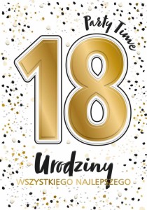 KARNET A5 URODZINY 18 - GLAMOUR WHITE