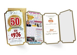 KARNET URODZINY 50