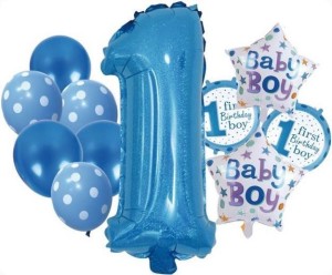 ZESTAW BALONÓW BOY 1 12EL