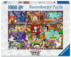 PUZZLE 1000 LOONEY TUNES STUDIO, RAVENSBURGER