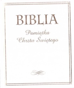 BIBLIA. PAMIĄTKA CHRZTU ŚWIĘTEGO (ZŁOCONA)