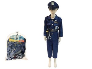 STRÓJ KARNAWAŁOWY POLICJANT ROZM. 90-110CM