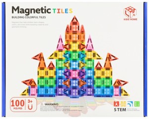 KLOCKI MAGNETYCZNE 100 ELEMENTÓW, MEGA CREATIVE