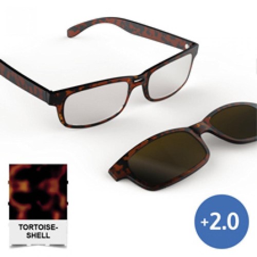 Sun Readers Okulary przeciwsłoneczne brąz +2.0, IF