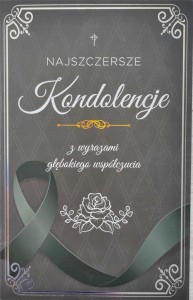 KARNET KONDOLENCJE 2K - 048