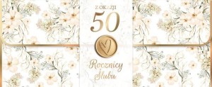 KARNET ROCZNICA ŚLUBU 50