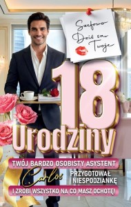 KARNET URODZINY 18 2K ASYSTENT CARLOS