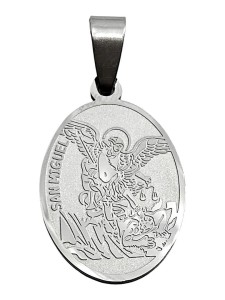 MEDALIK ŚWIĘTY MICHAŁ ARCHANIOŁ STAINLESS