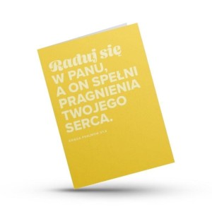 KARTKA SKŁADANA - RADUJ SIĘ W PANU