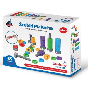 ŚRUBKI MALUCHA KREATYWNY ZESTAW DO SKRĘCANIA