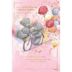 KARNET URODZINY LET'S CELEBRATE A WONDERFUL...