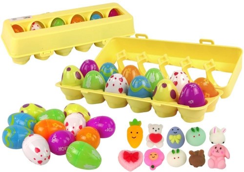 Jajka Wielkanocne Squishy 12szt, Leantoys