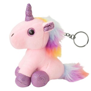 BRELOK PLUSZOWY RÓŻOWY 12CM, LEANTOYS