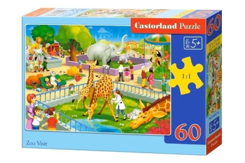 Puzzle 60 Zoo Visit CASTOR, Castorland