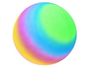 PIŁKA GUMOWA ENERO RAINBOW 26CM