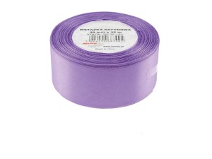 WSTĄŻKA SATYNOWA JASNA FIOLETOWA 38MMX32M