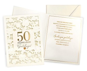 KARNET ROCZNICA ŚLUBU 50