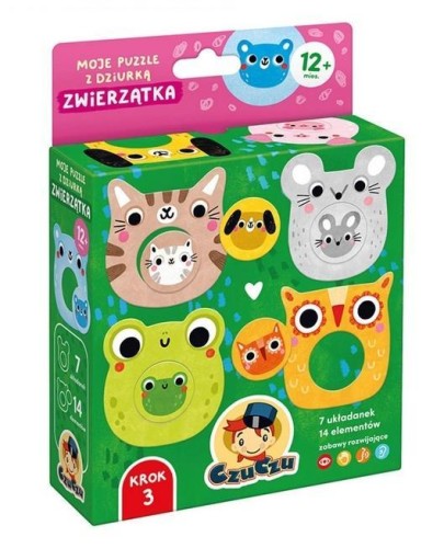 CzuCzu Moje puzzle z dziurką Zwierzątka