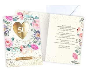KARNET ROCZNICA ŚLUBU 50
