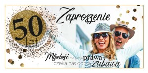 ZAPROSZENIE NA 50 URODZINY Z103 (5SZT)