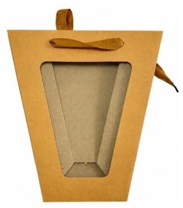 TOREBKA OZDOBNA TS-2 - TRAPEZ SZARA - 16X26X11