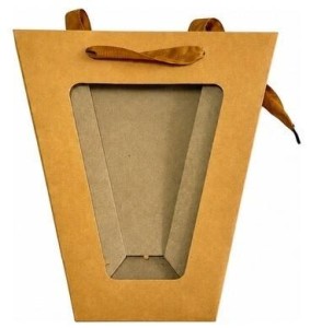 TOREBKA OZDOBNA TS-1 - TRAPEZ SZARA - 10X20X10